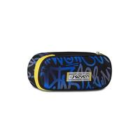 Seven Round Plus School Bag, Black and Blue, Internal Pocket with Zip and Elastic Loops, Backpack Accessories, Elementary, Middle and Upper School, Child and Boy, black/blue, Taglia Unica