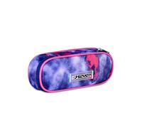 Seven Round Plus School Bag, Purple, Inner Pocket with Zip and Elastic Loops, Backpack Accessories, Elementary, Middle and High School, Girls and Girls