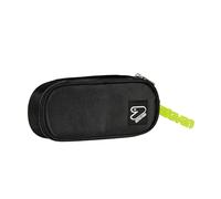 Seven Round Plus Tech School Pencil Holder, Black, with Pocket and Elastics, Backpack Accessories, Black, Taglia Unica, Modern