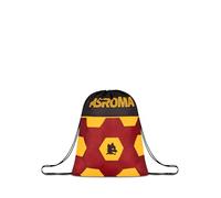 Seven Sakky Bag Roma, Red, Single Compartment, Drawstring Closure, School, Sport, Travel, Children, Teens and Adults, Football, Official Product