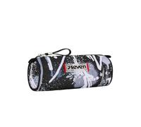 Seven School Pen Holder, Black, Single Compartment Pen Holder, Zip Opening, Children and Youth, Black, School