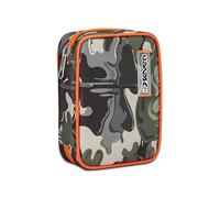 Seven School Pencil Case Speed Pad, Green Black Orange, Lightventure, Mono Compartment Pen Holder with Removable Planks and Pens, Pencils, Colours, Accessories Backpack, Elementary, Medium, Child,