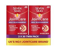 Seven Seas JointCare MAX GLUCOSAMINE, 60 Capsules + 60 Tablets, 2 Months Supply (2 x 30 Days Twin Pack), with Educational Leaflet