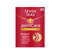 Seven Seas JointCare Plus Turmeric, with Omega-3, Glucosamine, Chondroitin, Vitamins C and D, Manganese and Zinc, Food Supplements, 30-Day Pack