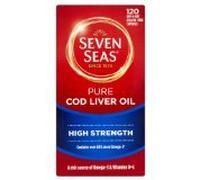 Seven Seas Ltd Pure Cod Liver Oil Range High Strength Capsules Capsules 120 Pack