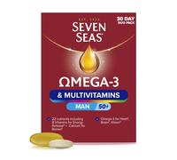 Seven Seas Omega-3 and Multivitamins Man 50plus, 30-Day Duo Pack, with B Vitamin