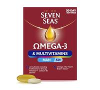 Seven Seas Omega-3 & Multivitamins Man 50+ - B Vitamins & Calcium - 30-Day Duo Pack