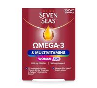 Seven Seas Omega-3 and Multivitamins Woman 50plus, with Vitamin B12 and Calcium, 30-Day Duo Pack, 30 Omega-3 Capsules and 30 Multivitamin Tablets