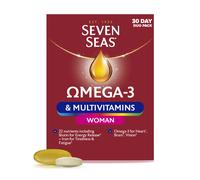 Seven Seas Omega-3 and Multivitamins Woman, with Biotin and Iron, 30-Day Duo Pac