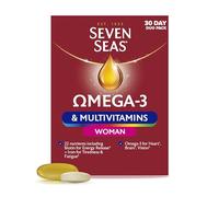Seven Seas Omega-3 and Multivitamins Woman, with Biotin and Iron, 30-Day Duo Pack