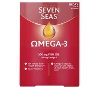 Seven Seas Omega-3 Fish Immune Support Oil Capsules with Vitamin D - 30 Capsules
