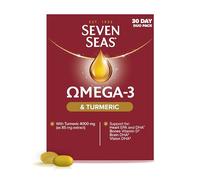 Seven Seas Omega-3 Fish Oil and Turmeric, Omega-3 Plus Vitamin D for Whole Body Healthplus, Duo Pack: 30 Capsules Plus 30 Tablets, 1 Month Supply