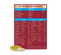 Seven Seas Omega-3 and Multivitamins Man, with B Vitamins and Magnesium, 30-Day Duo Pack, 30 Omega-3 Capsules and 30 Multivitamin Tablets