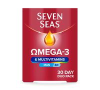 Seven Seas Omega-3 & Multivitamins for Men 50 Plus Duo Pack Men's Health Support - 30 Day Supply