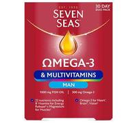 Seven Seas Omega-3 & Multivitamins for Men – 30-Day Duo (30 Omega-3 Capsules + 30 Tablets)