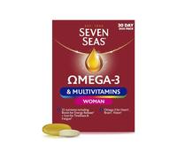 Seven Seas Omega-3 & Multivitamin for Woman With Biotin & Iron 30-Day Duo Pack