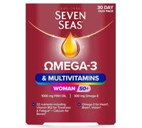 Seven Seas Omega 3 & Multivitamins Woman 50+ 30 Capsules + 30 Tablets 60 Tablet/Capsule