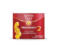 Seven Seas Pregnancy, Pregnancy Vitamins With Omega-3 DHA And Advanced* Folic Acid, Iron, Vitamins B6 And B12, 28 Capsules plus 28 Tablets, 4-Week Supply
