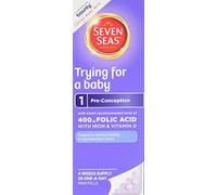 Seven Seas Trying For A Baby, 28 one-a-day pills, Pack of 6, mix