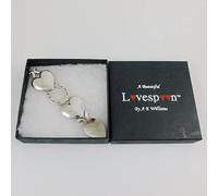 Seven Secrets Wedding Love Spoon Solid English Pewter Lovespoon Welsh Design Made in England | 3.3/4" (9.5cm) | LS107