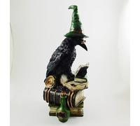 Seven Secrets Witches Raven Potion Study Black Crow on Books Witch Figurine Statue Ornament | 39948