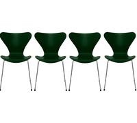 Seven / Series Chair 3107 Ash Set of 4 Fritz Hansen Ever green - FRITZ HANSEN 3107 EVER