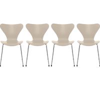 Seven / Series Chair 3107 Ash Set of 4 Fritz Hansen Light beige - FRITZ HANSEN 4X 3107 BEIG