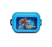 SEVEN Seven Spider-Man Lunch Box, Blue, School and Kindergarten - Disney Official - Children's Lunch Box Elementary School - 2 Compartments, Cloister Included, Taglia Unica