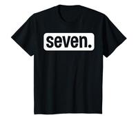 Seven Seventh Birthday 7 Year Old Boy 7th Birthday Girl T-Shirt