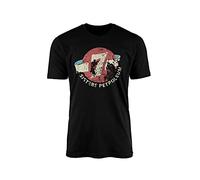 Seven Sisters Petroleum Company T-Shirt - Vintage Gasoline Garage Novelty Tee Top Design 100% Combed Cotton High Density Extreme Comfort (Black Prime, L)