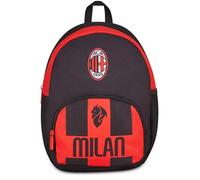 Seven Small Milan Backpack, Red Black, Mono Compartment Backpack with Bottle Pocket and Front Pocket, Capacity 14 Litres, for Kids, Kindergarten