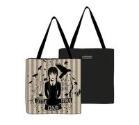 Seven SpA Shoulder Bag Shopping Bag - Wednesday Addams, Black, Shopper