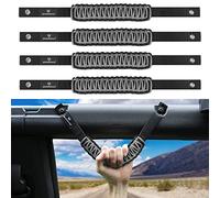 SEVEN SPARTA 4 Pack Roll Bar Grab Handles Compatible with Ford Bronco 2021-2025 2/4 Door, Paracord Grip Handle, Replacement for Bronco Interior Accessories (Not Compatible with Bronco Sport)