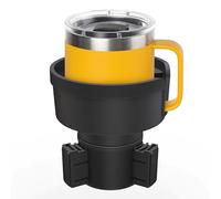 Seven Sparta Mug Holder Expander for Coffee Cups, Offset Adjustable Base Fits Yeti 10/14oz & Giant Travel Mugs (3.5"-4.0"), Secures Oversized Drinkware, 1 Pack