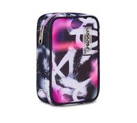 Seven Speed Case Buzzy Note Girl School Pencil Case, Black, Single Compartment Pen Holder, 44 Pieces, Removable Plates, Backpack Accessories, Elementary and Middle School, Girl, Girl