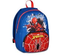 Seven Spiderman School Backpack, Blue, 14 L, Single Compartment, Front Pocket, Bottle Pocket, Multi-Function, Kindergarten, Leisure, Travel, Children