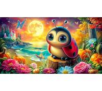 seven-spotted-ladybug 1000 Pieces Jigsaw Puzzle for Adults Challenging Puzzle Games 100% Recycled Cardboard 38x52cm/1000pcs