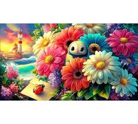 seven-spotted-ladybug 1000Pc Jigsaw Puzzle for Kid Toys Challenging Puzzle Games 100% Recycled Cardboard 38x52cm/1000pcs