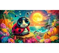 seven-spotted-ladybug Recycled Paper Jigsaw Puzzle 1000 Pieces Great Gift Idea Educational Games for The Whole for Women, Gifts for Men 70x50cm/1000pcs