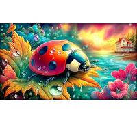 seven-spotted-ladybug Recycled Paper Puzzle 1000 Pieces Fun and Challenging Family Game Puzzle Game for The Whole for Women, Gifts for Men 70x50cm/1000pcs