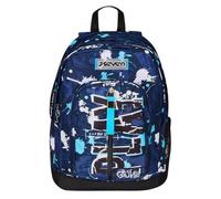 Seven SpottyBlue Double Compartment Backpack, Blue, Bottle Pocket, Maxi Capacity, Moulded Backrest, School and Travel Backpack, Children and Youth, blue, Taglia unica, School