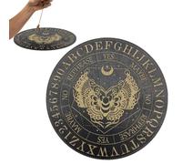 Seven Star Board,Wooden Seven Star Dowsing Divination Board - Message Board Metaphysical Round Altar Home Decor for Meditation, Divination