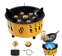 Seven Star Fierce Stove Burner Wind Stove Burner - Seven Star Fierce Fire Stove, Built-in Design Outdoor Kitchen Accessory for Hiking, Camping, Fishing and Climbing