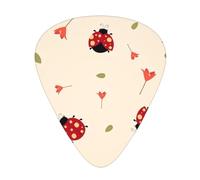 Seven Star Ladybird Acoustic GuitarGuitar Picks 12 Pcs, Electric Guitar Essential Thick And Thin Guitar Plectrums Students 0.46 0.96 0.71 Mm
