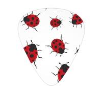 Seven Star Ladybird Guitar Plectrums 12 Pieces For Ukulele Bass Instrument Accessories