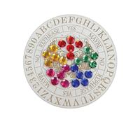 Seven Star Pendulum Board, Pendulum Divination Board | Wooden Divination Board Seven Star Pendulum Board, Round Metaphysical Decoration for Home and Bedroom