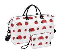 Seven Stars Distinctive Cartoon Cute Red Travel Tote Bag Weekender Overnight Bag Sport Training Bag with Adjustable Strap for Trekking Large Capacity
