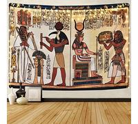Seven Stars Egyptian Tapestry Ancient Mythology, Polyester & Polyester Blend, Ancient Egypt, 59.1" x 82.7"