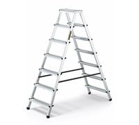 SEVEN-STEP ALUMINUM DOUBLE-SIDED 2x7 HOUSEHOLD LADDER 125 KG