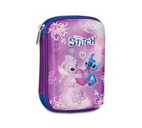 Seven Stitch Quick Case, Complete with Pencils, Markers, Colours, Backpack Accessories, Elementary, Medium, Top, Blue Deep, Girls and Children, Purple